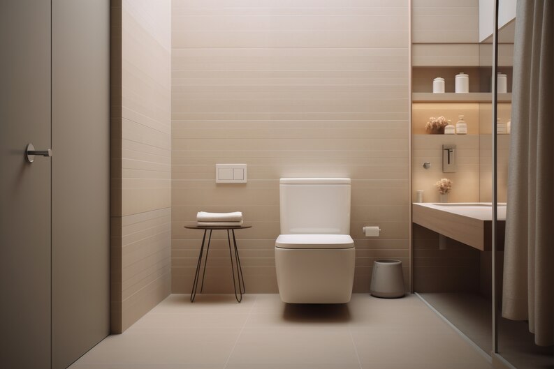 Compact elongated toilet for space-saving