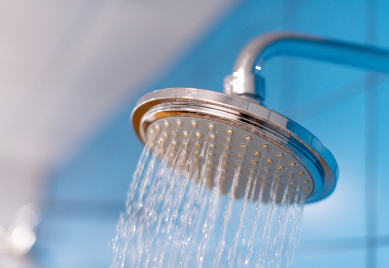 water usage in shower