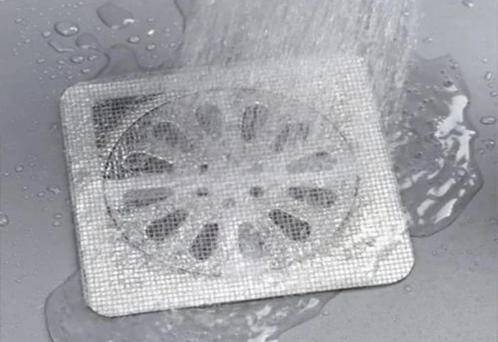 Disposable waterproof drain guard mesh sticker
