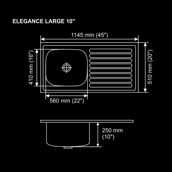 Elegance Large 45 Inch × 20 Inch-Chart