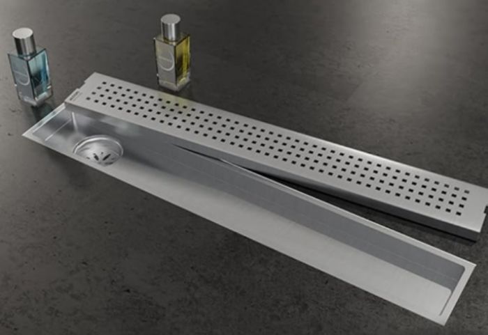 Stainless steel shower grate channel